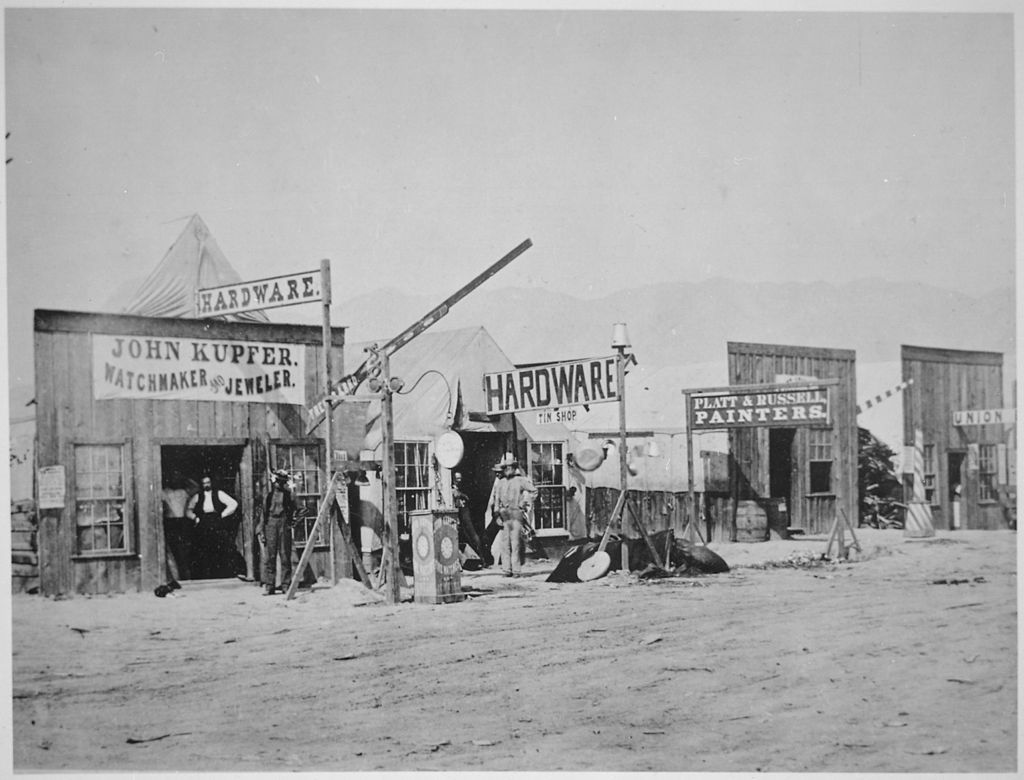 1024px-Street_view_in_Corinne._Box_Elder_County_Utah_1869_-_NARA_-_517300